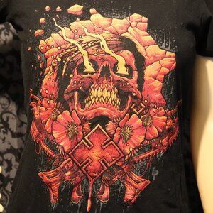 Gears of War Gamer Skull Shirt medium